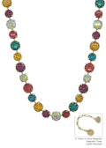 Multi Crystal 10&12MM Stone Magnetic Closure Necklace