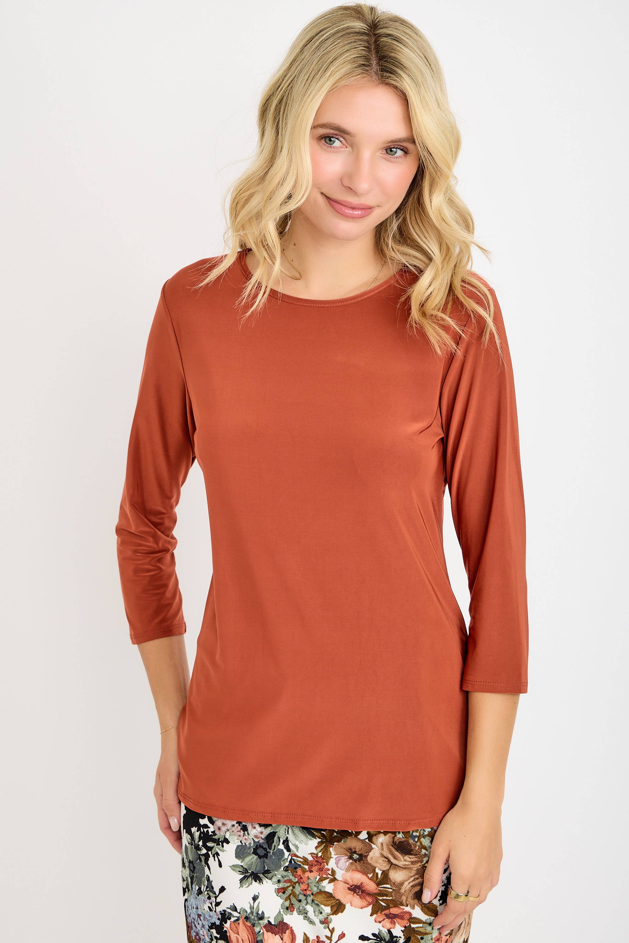 3/4 Sleeve Layering Top
