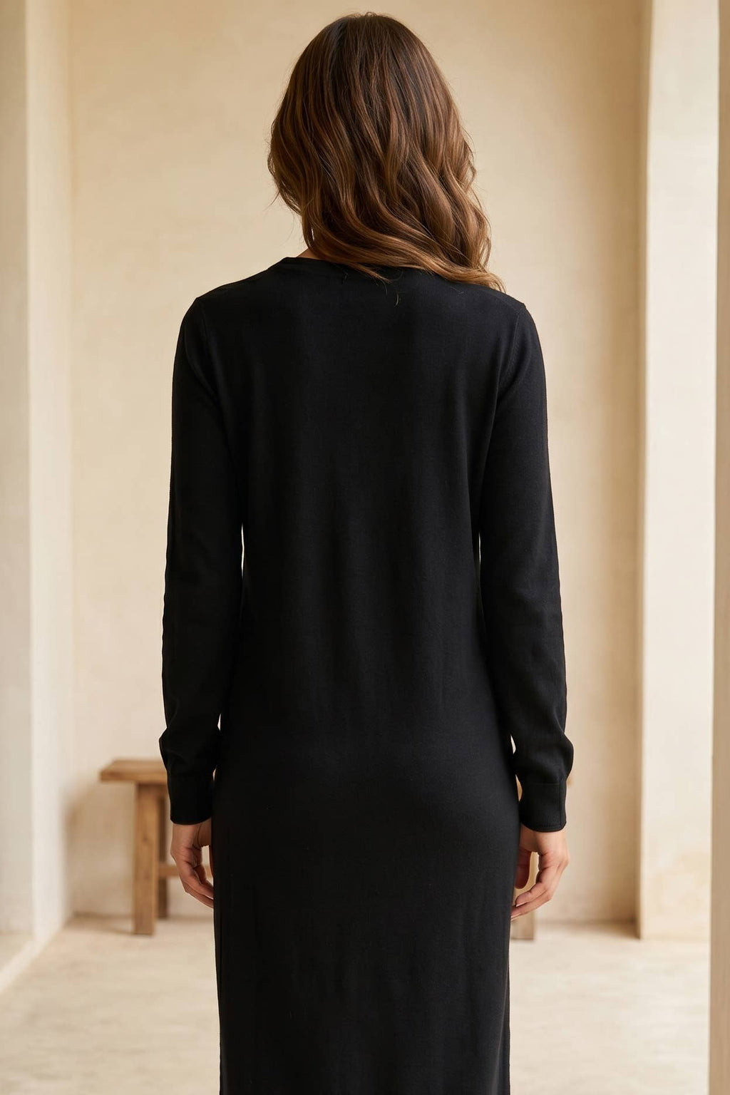 Hacci Knit Tunic Dress