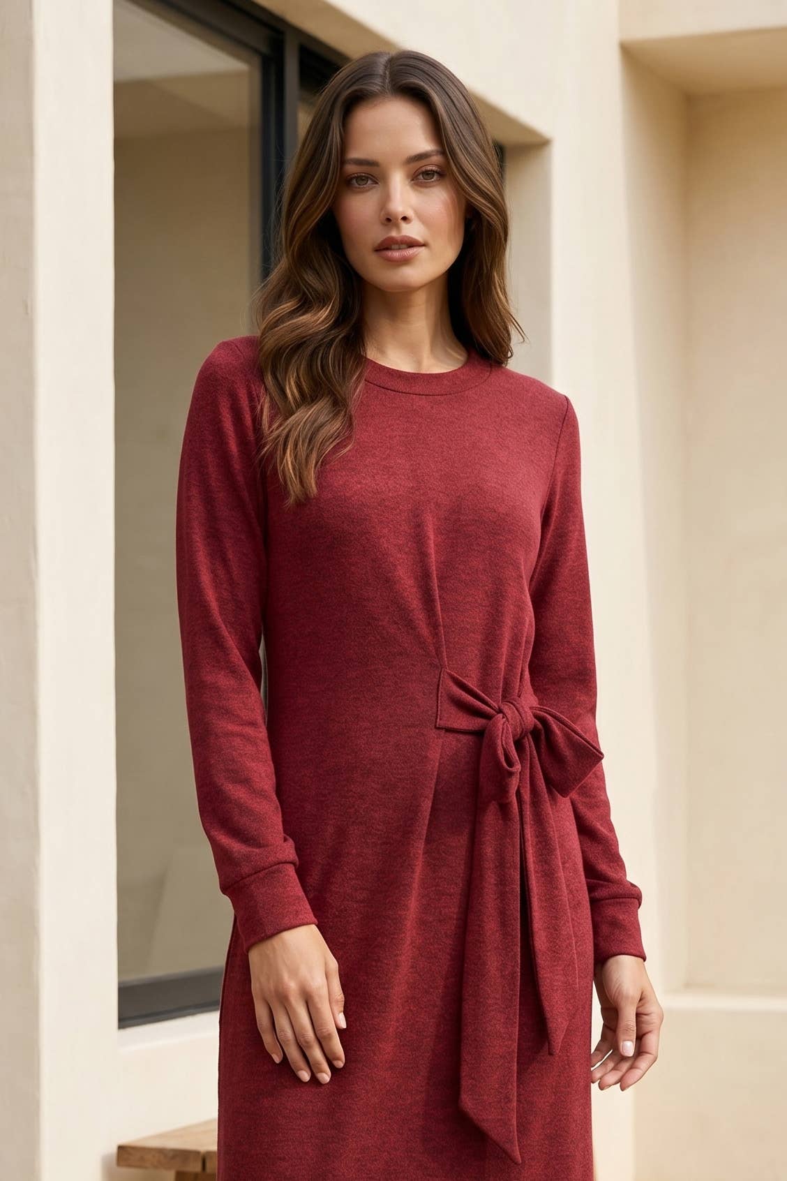 Hacci Knit Tunic Dress