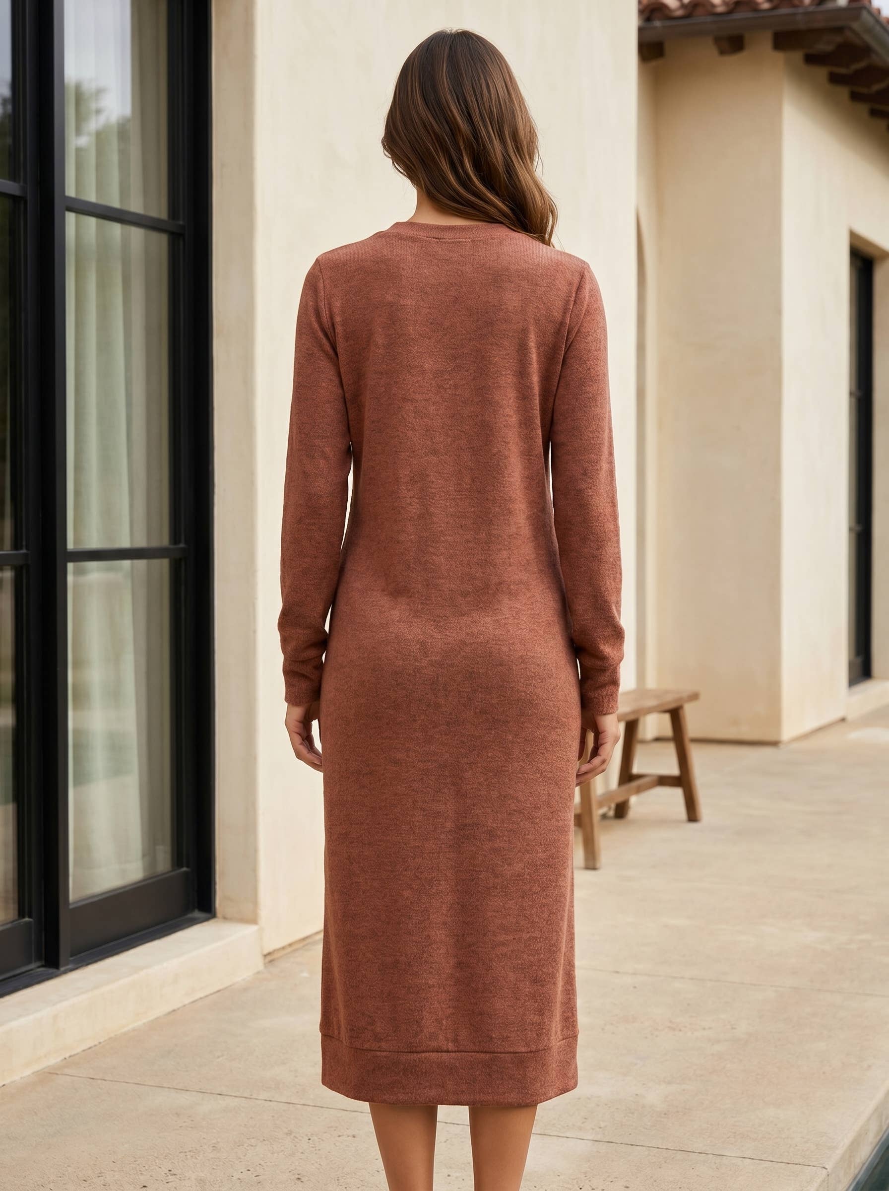 Hacci Knit Tunic Dress
