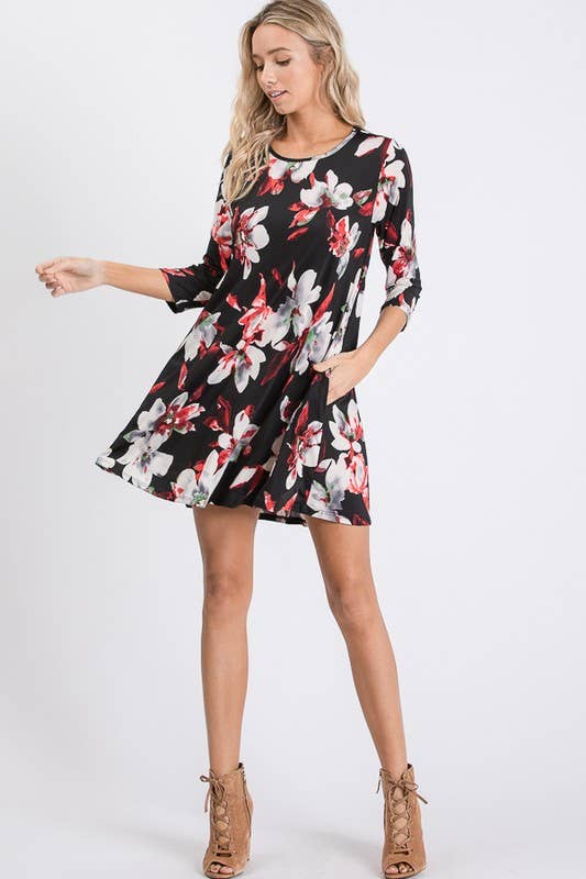 FLORAL PRINT DRESS