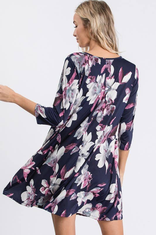 FLORAL PRINT DRESS
