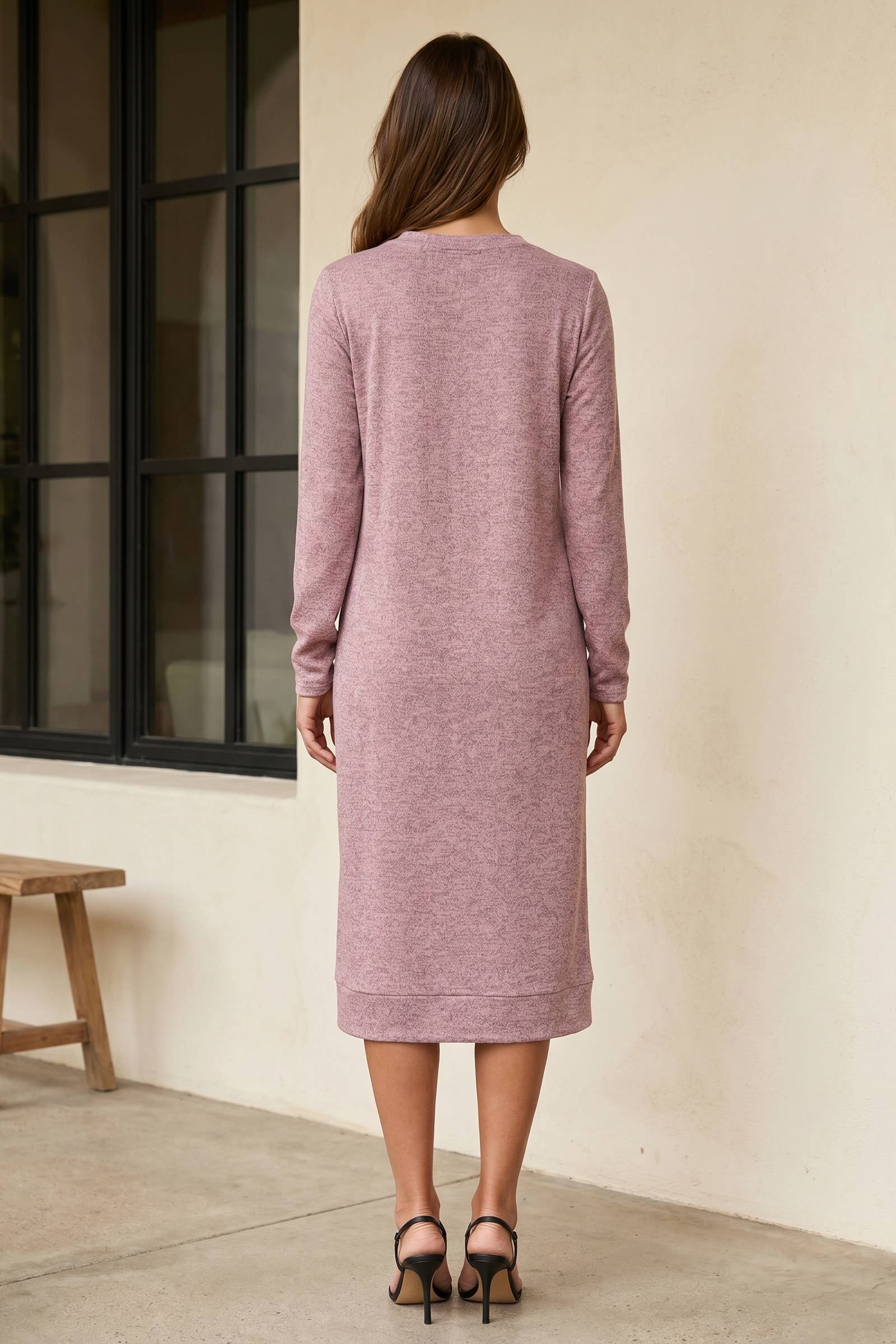 Hacci Knit Tunic Dress