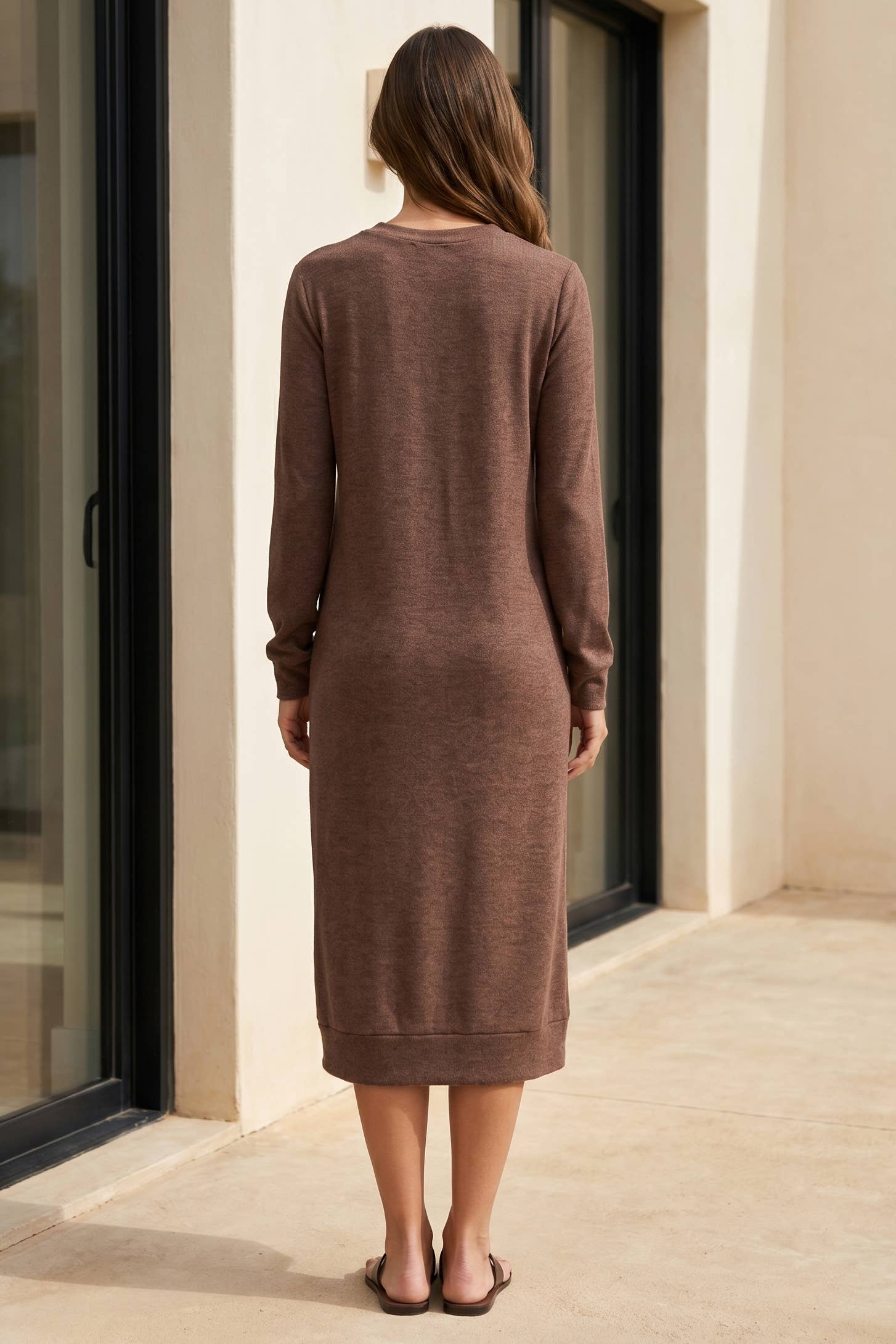 Hacci Knit Tunic Dress