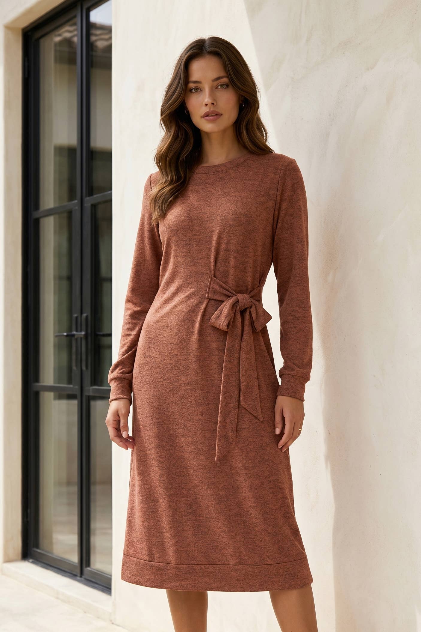 Hacci Knit Tunic Dress