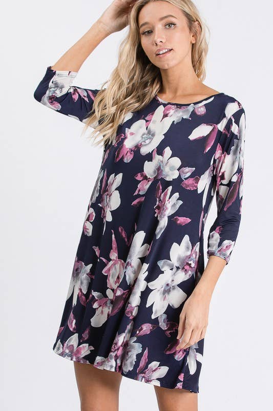 FLORAL PRINT DRESS