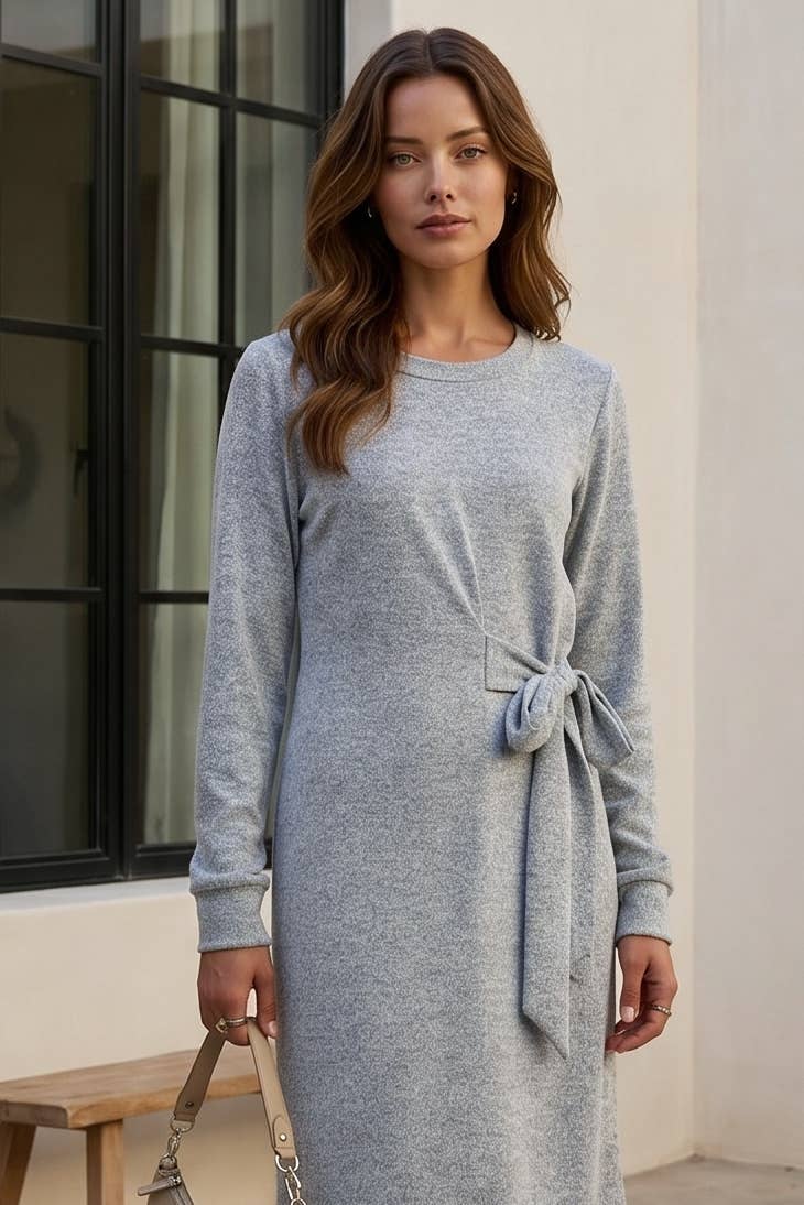 Hacci Knit Tunic Dress