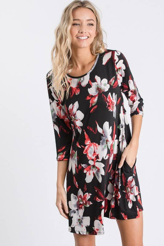 FLORAL PRINT DRESS