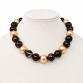 Golden Mocha Beaded Necklace