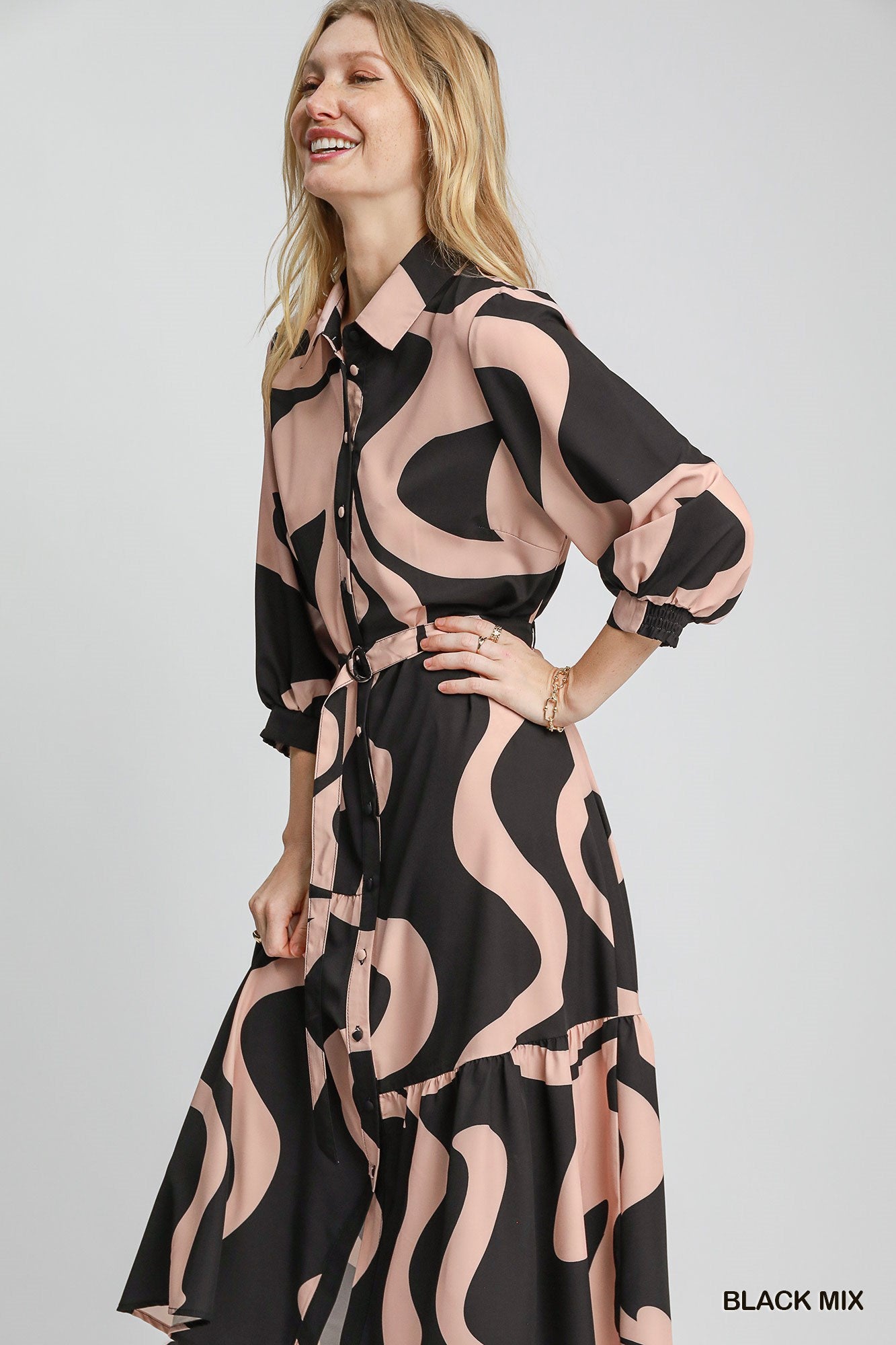 Button Down Midi Dress