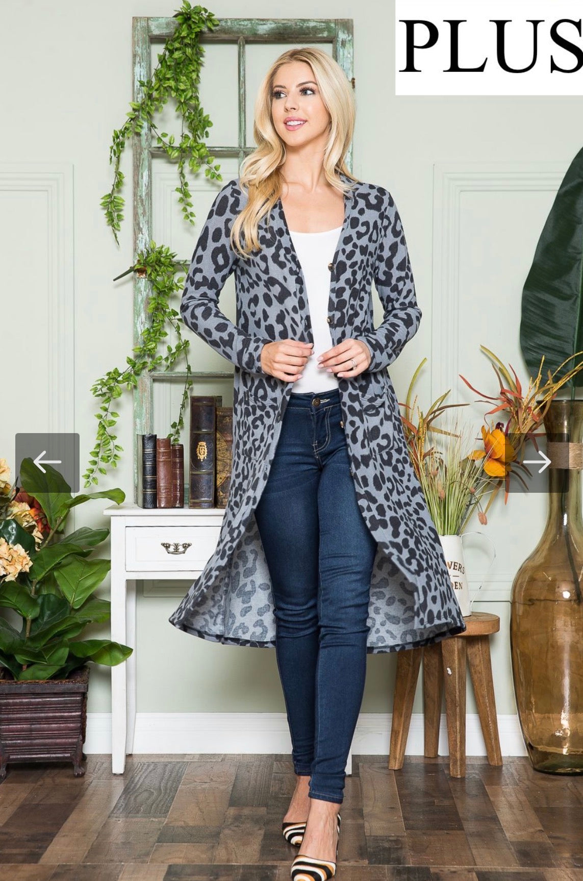 Gracefully Wild Leopard Duster