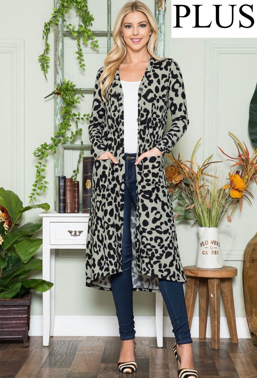 Gracefully Wild Leopard Duster