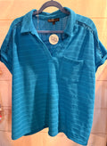 Collared V-neck Top