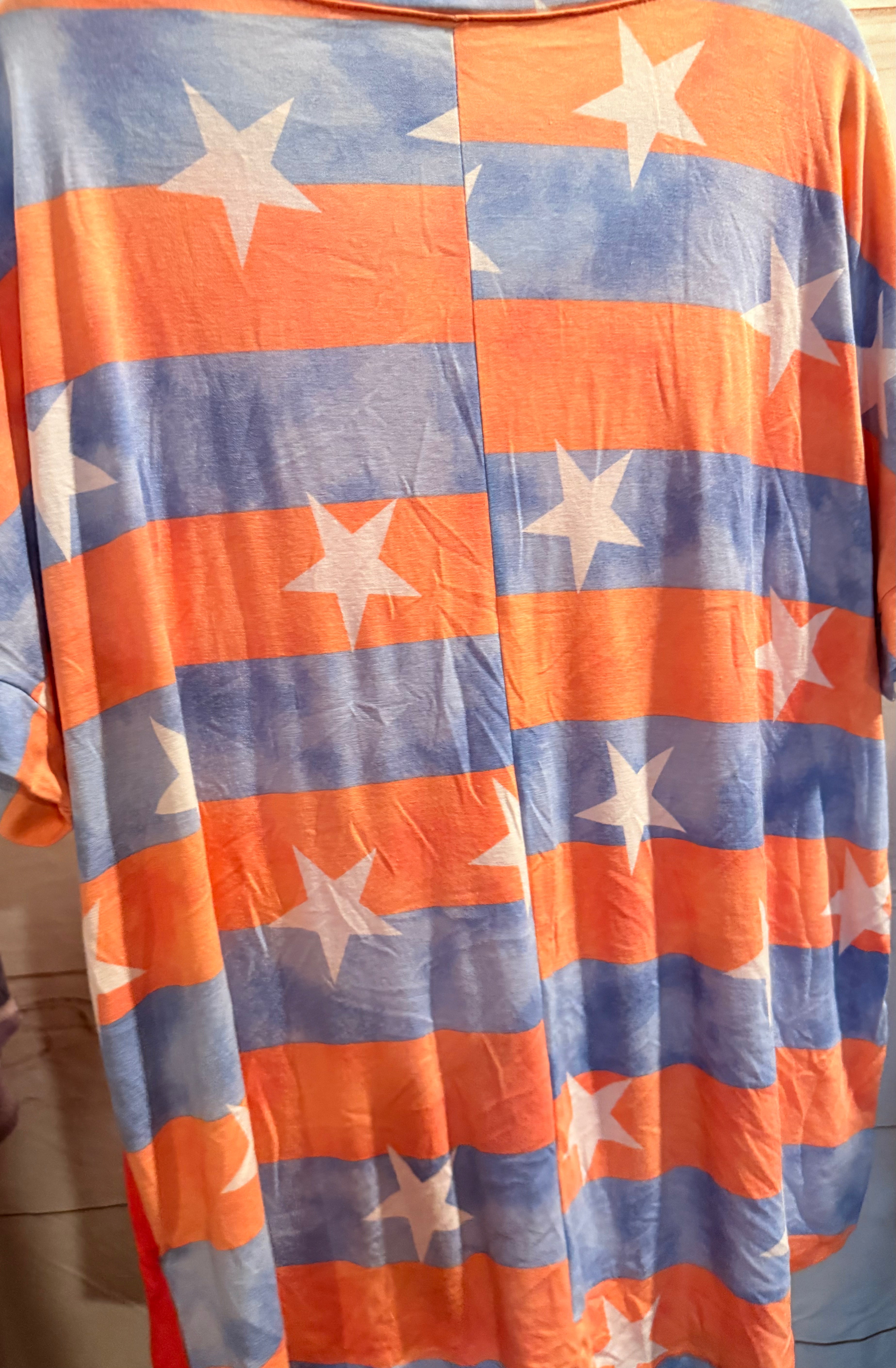 Red & Patriotic Stripe Shirt