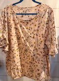 Peach Floral Top