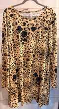 Animal Print Sweater Tunic