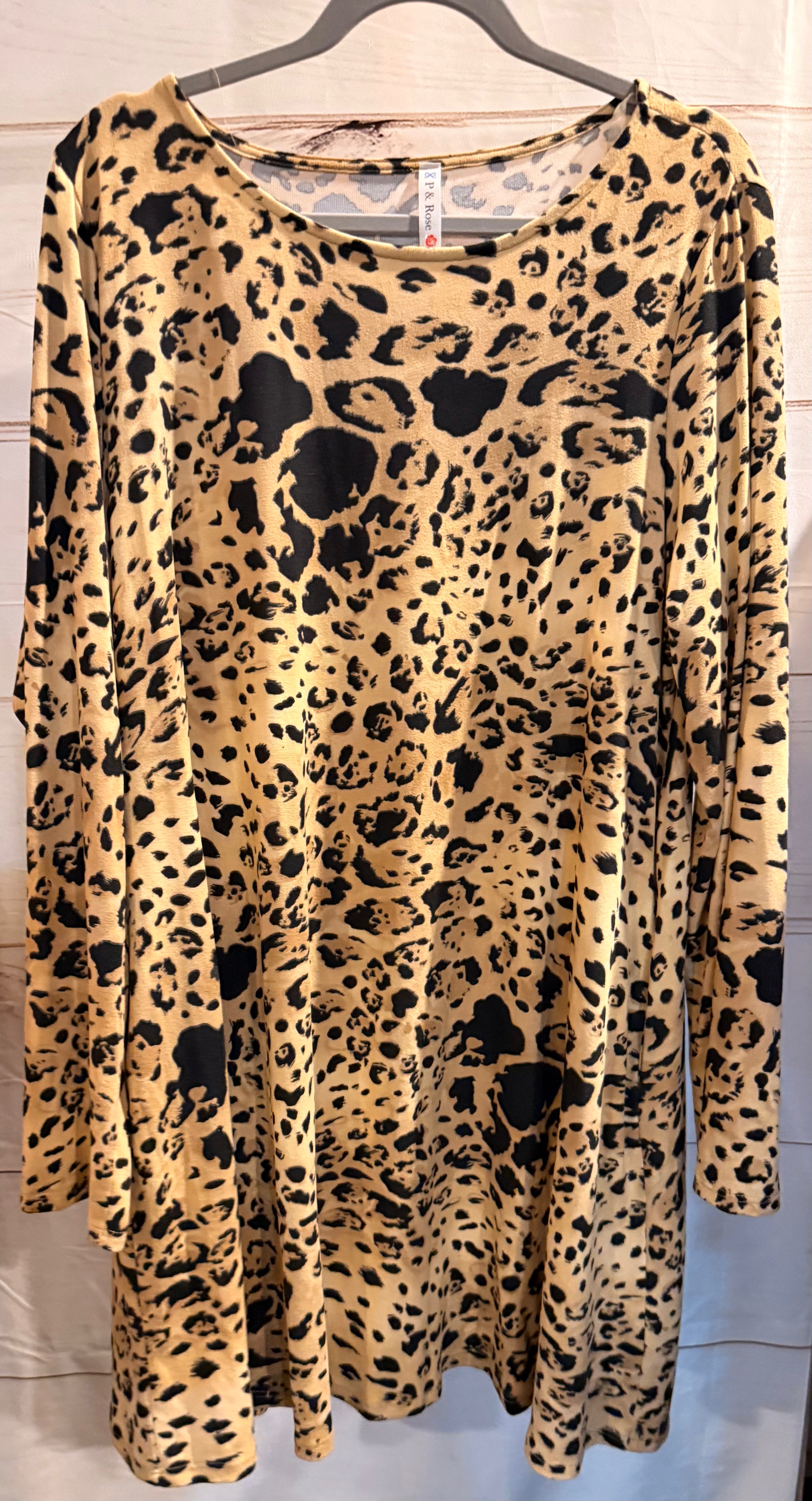 Animal Print Sweater Tunic