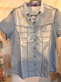 Denim Short Sleeve Shirt