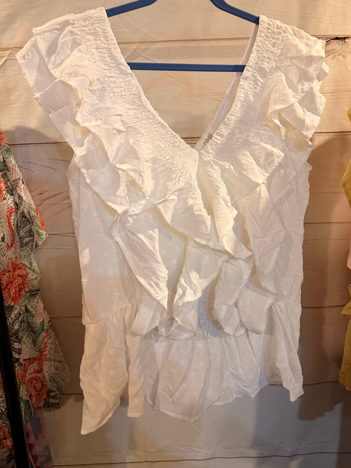 Sleeveless Ruffle Top