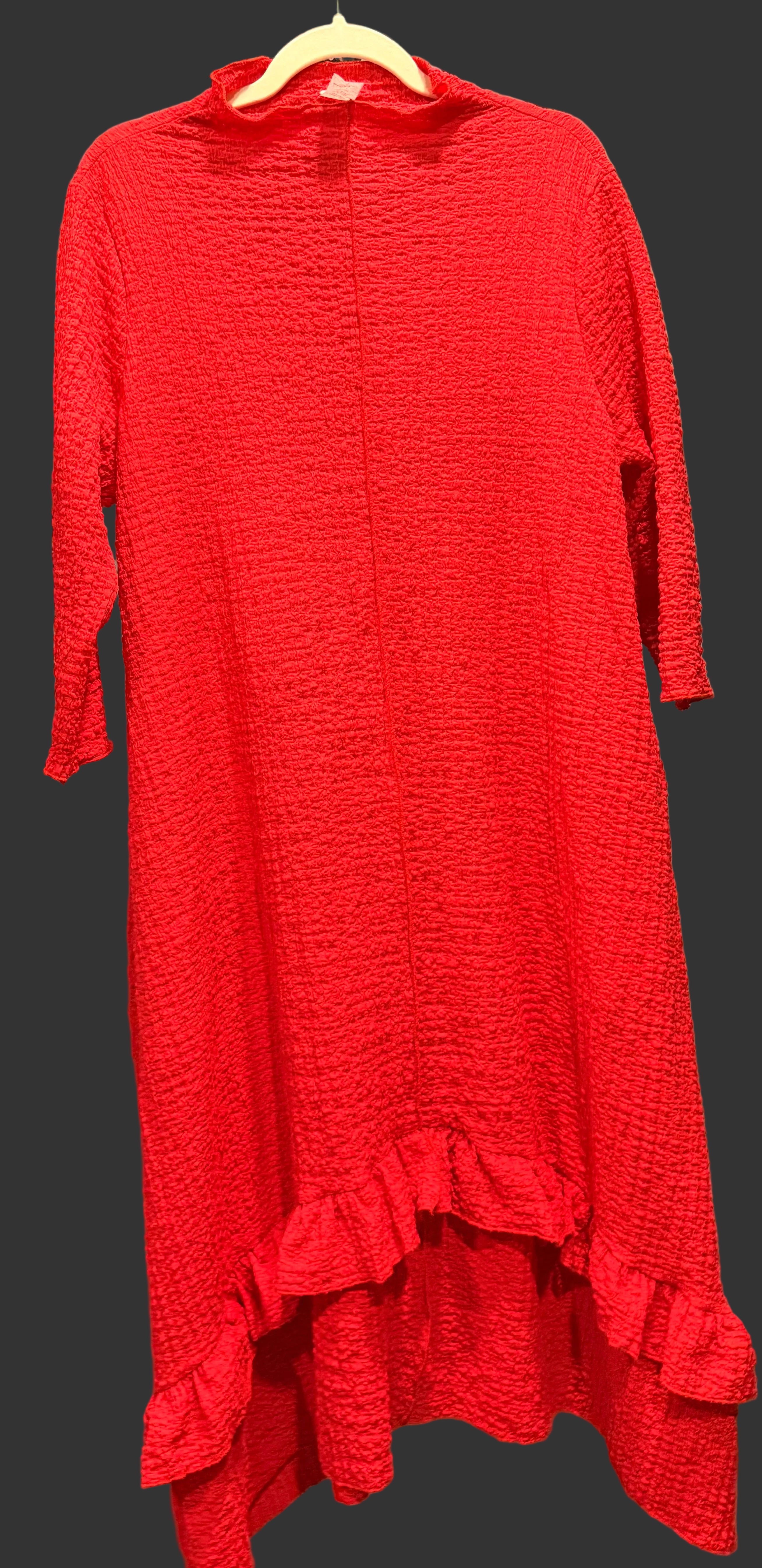 Crinkle Ruffle Dress