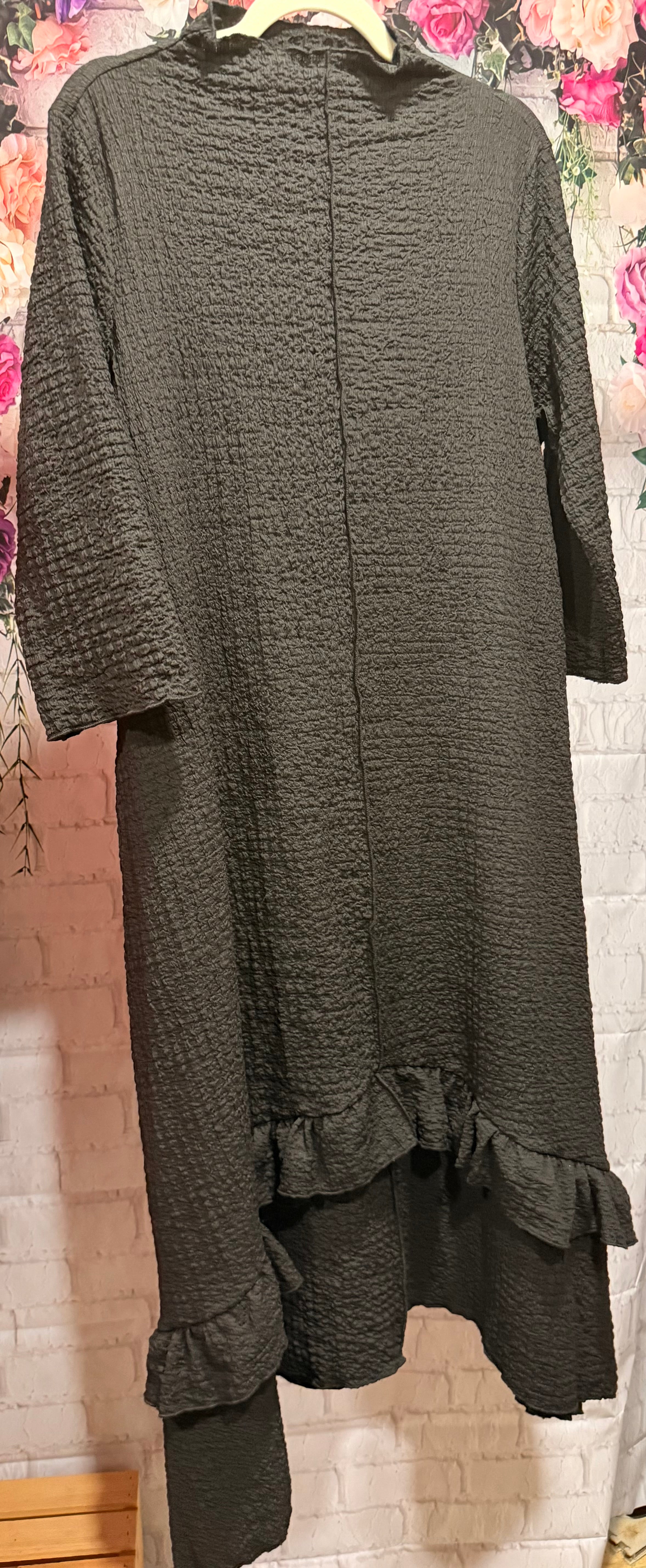 Crinkle Ruffle Dress