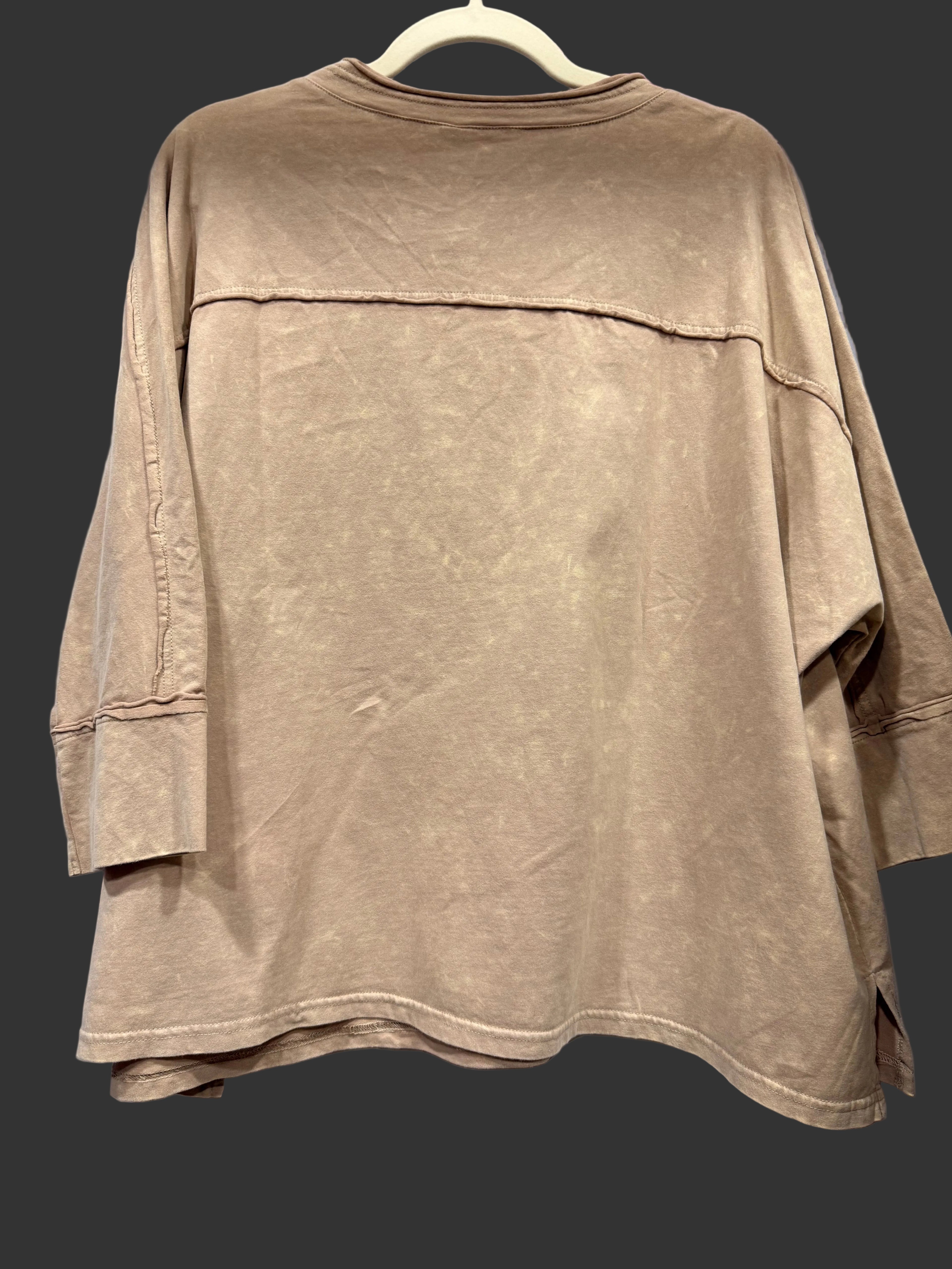 Oversized 100% Cotton Dolman Sleeve Top