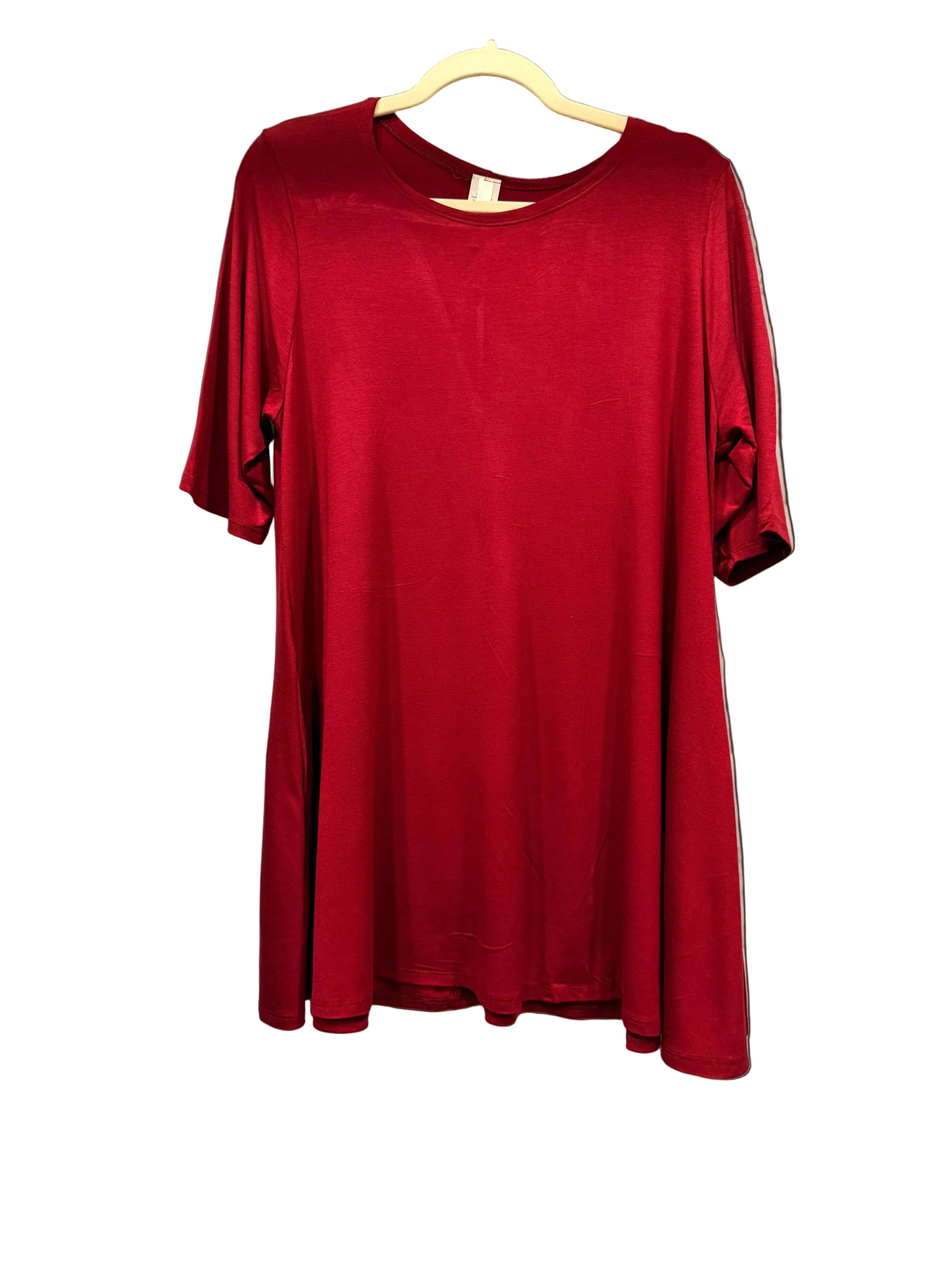 Burgundy Swing Tunic