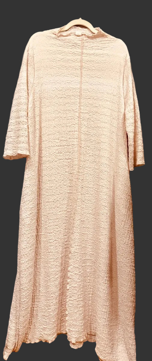 Champagne Textured Maxi Dress