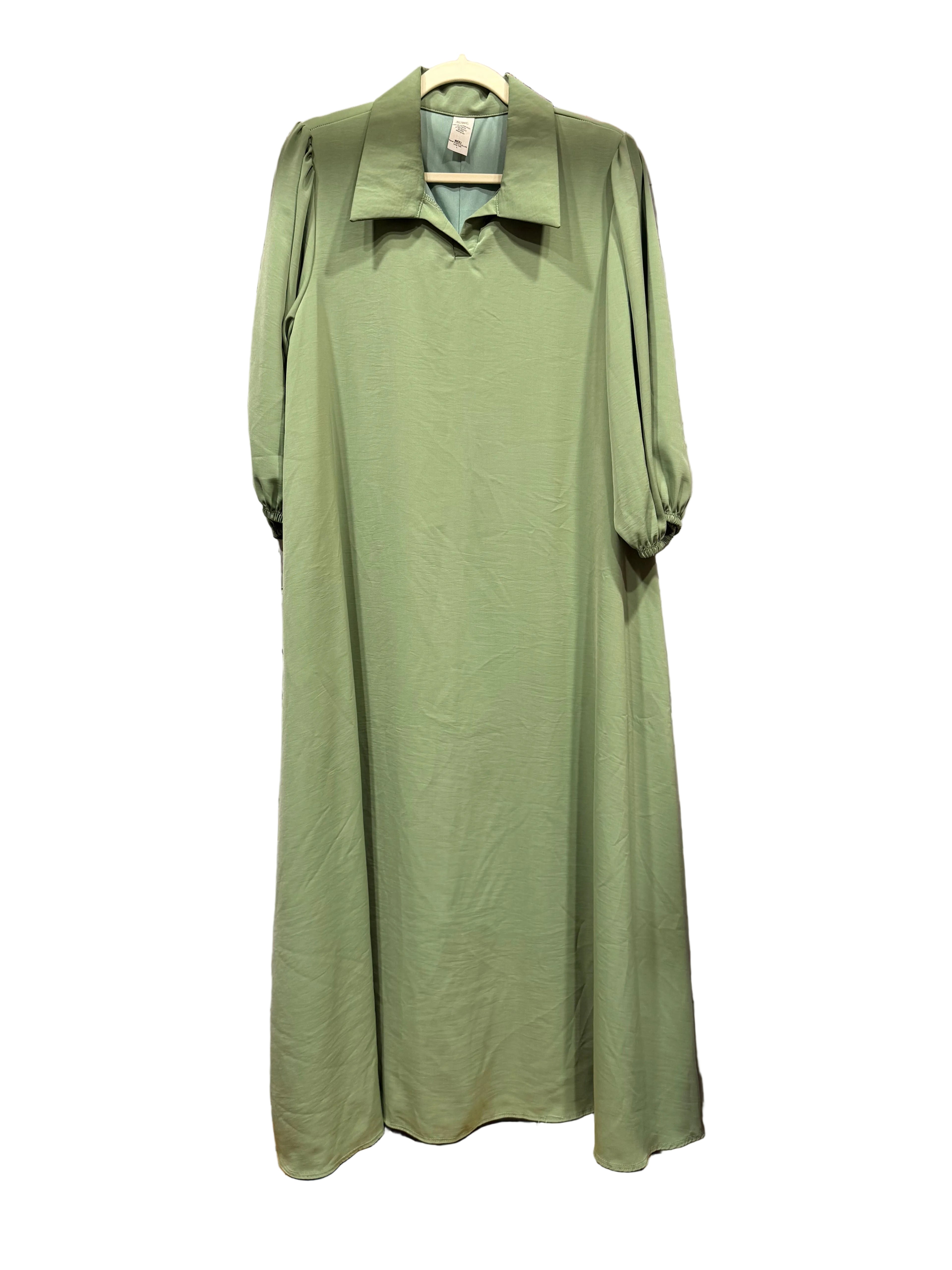 Sage Collared Dress