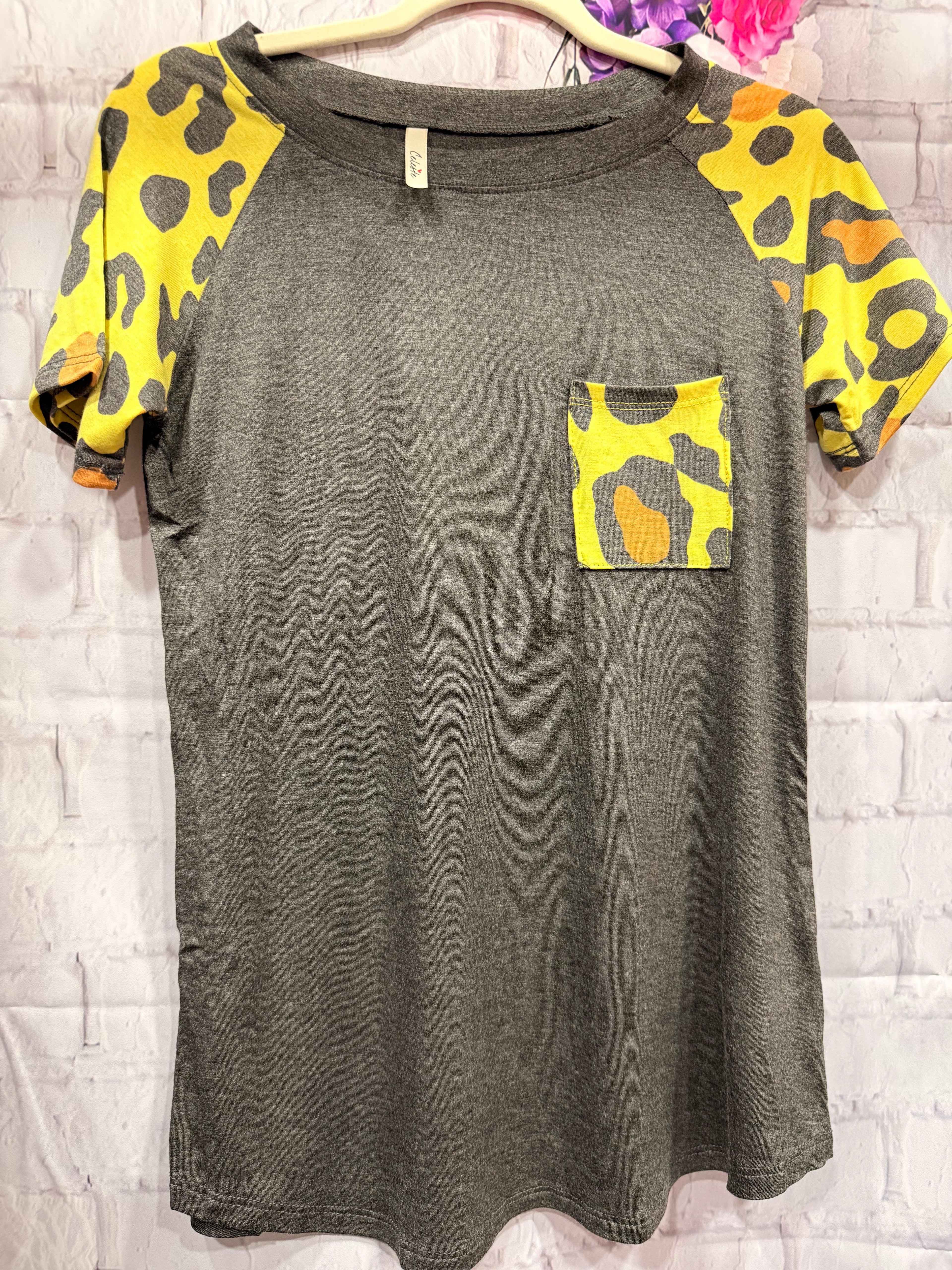 Yellow Animal Print T-Shirt