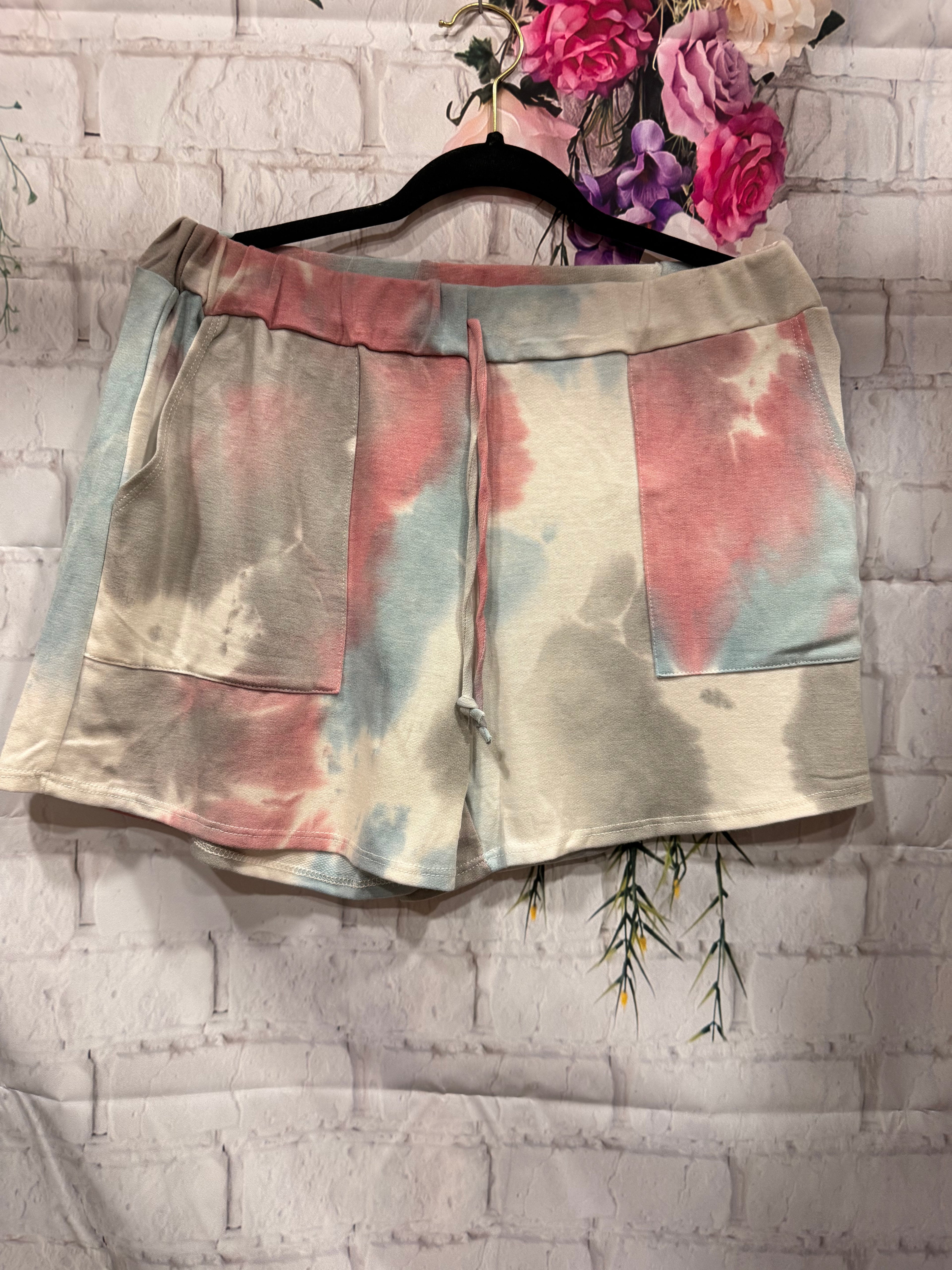 Short Sleeve Top and Shorts Lounge Set