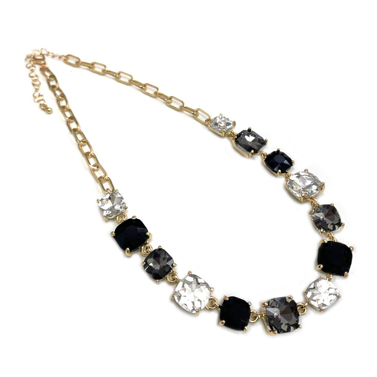 Golden Midnight Crystal Necklace