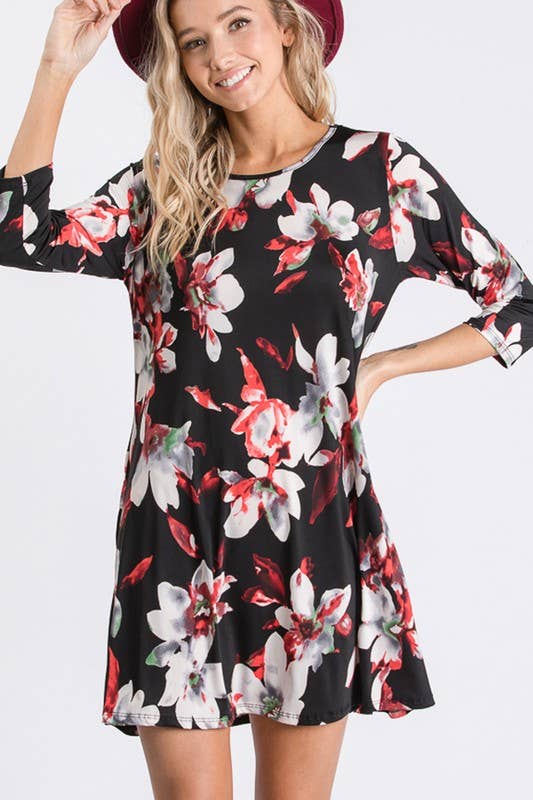 FLORAL PRINT DRESS