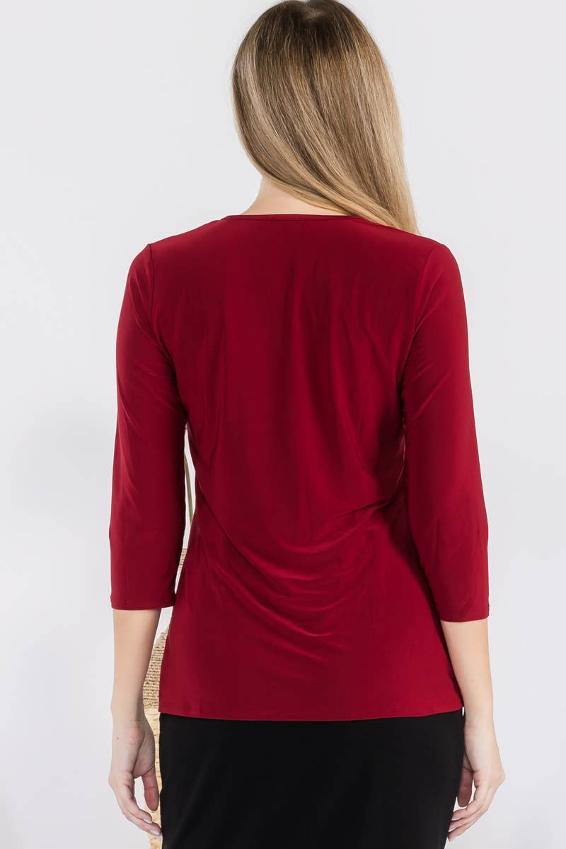 3/4 Sleeve Layering Top
