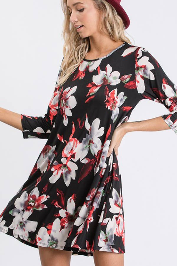 FLORAL PRINT DRESS